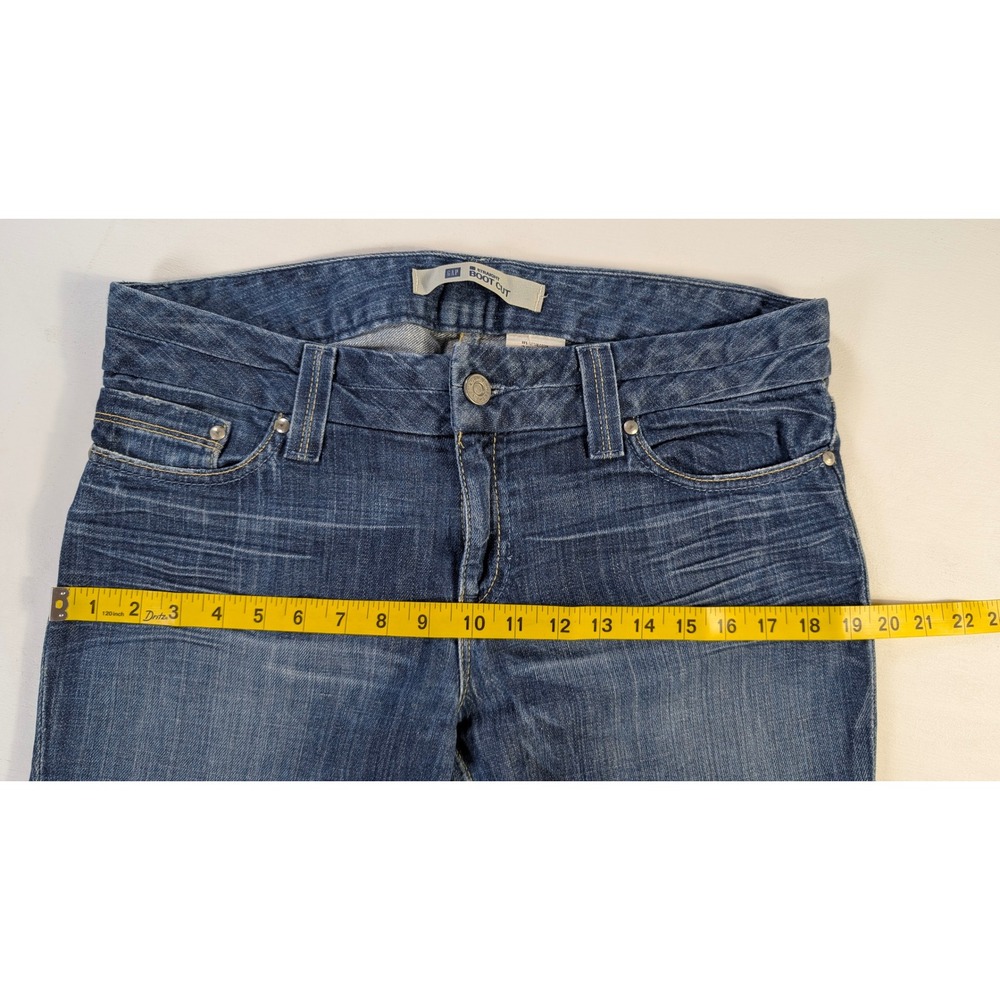 Gap Straight Boot Cut Jeans Womens 10 Ankle Medium Wash Blue Denim 328808-00-1 - Picture 5 of 11